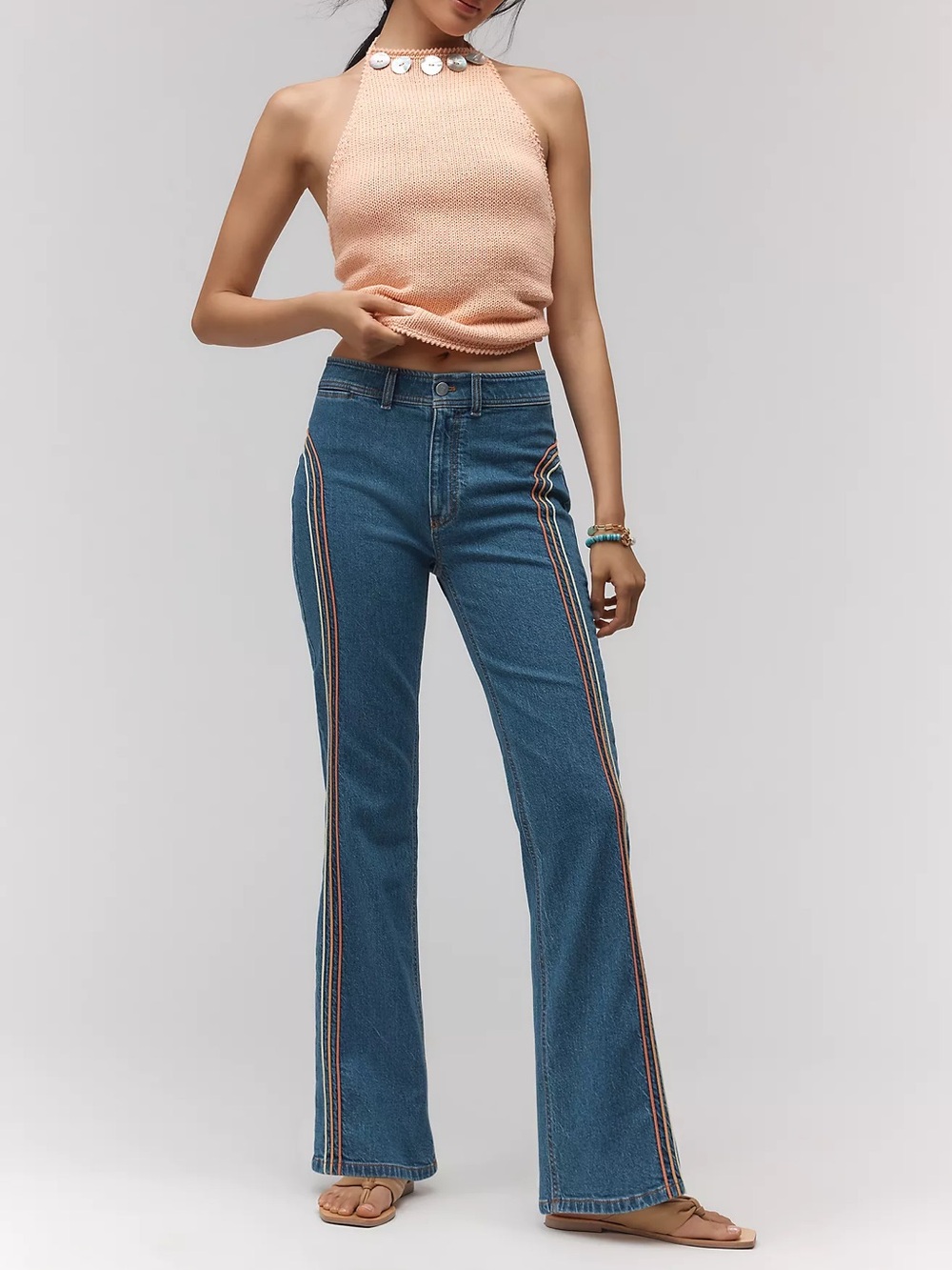 Pilcro - Rainbow High Rise Bootcut Jeans